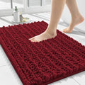 Smiry Bathroom Rugs 24X16, Extra Soft Rubber Backing Chenille Bath Mats by Smiry