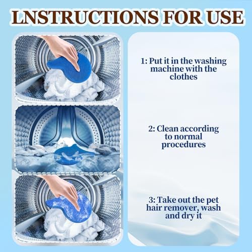 Pet Hair Remover for Laundry, Reusable Dog & Cat Hair Remover Tool, Effectively - Image 6