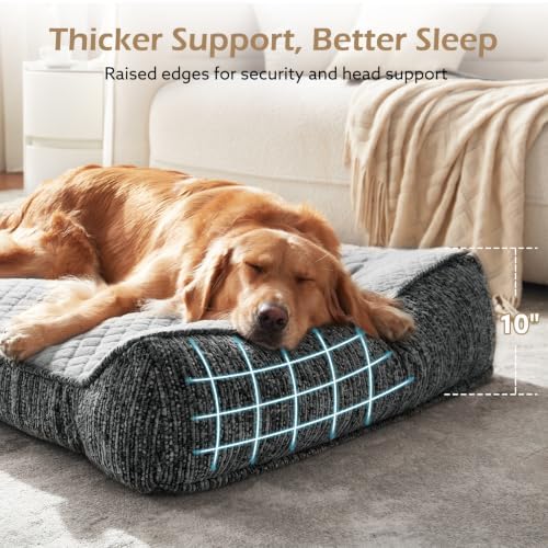 JOEJOY Extra Large Orthopedic Dog Beds Large Sized Dog, Extra Thick Foam Pet - Image 2