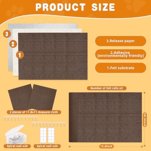 4Pack Cat Scratch Furniture Protector, Self-Adhesive - Image 6