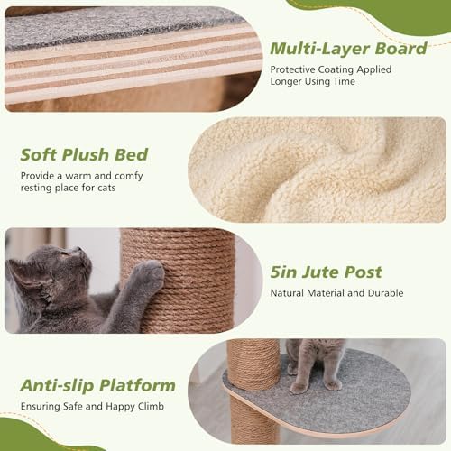 Cat Tree Floor to Ceiling, Cat Tower - Image 6