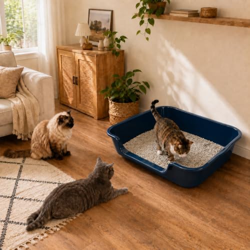 Extra Large Low Entry ABS Cat Litter Box, 1 Pack - Image 2