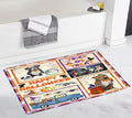 Doggie of the Day Happy Halloween Trick or Treat Pitbull Dogs Bath Mat- by DoggieoftheDay