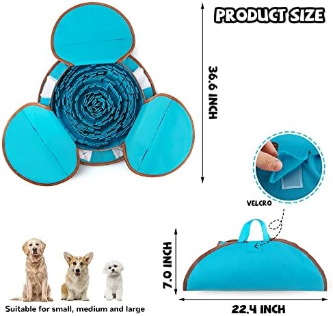 AWOOF Pet Snuffle Mat for Dogs, Interactive Feed Game for Boredom, Encourages - Image 5
