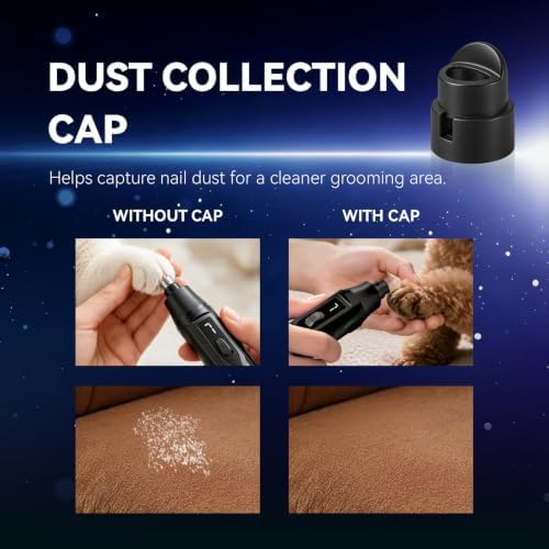 Silent Groom Pro Quiet Dog Nail Grinder, 7 Speeds, 000 RPM, 2 LEDs - Image 6
