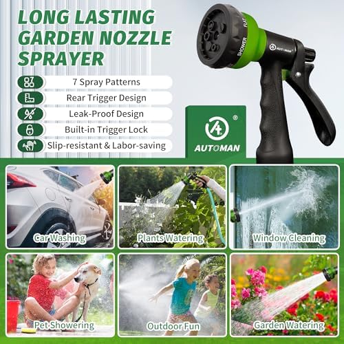AUTOMAN-Garden-Hose-Nozzle, 2 Pack ABS Water Spray Nozzle - Image 6