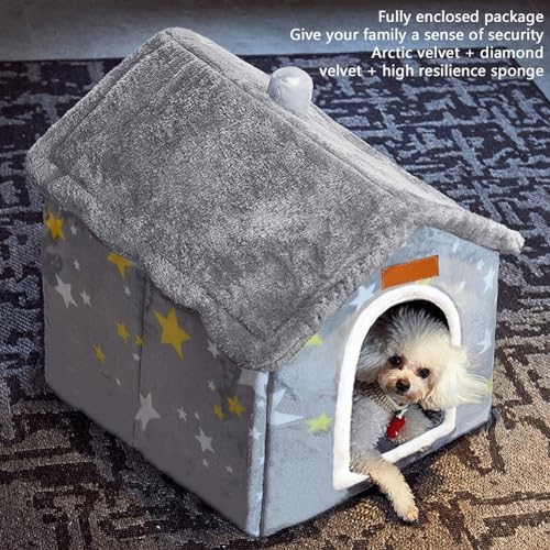 BXEBUI Dog House Indoor Memory Sponge, Foldable Dog House Kennel Bed Mat - Image 5