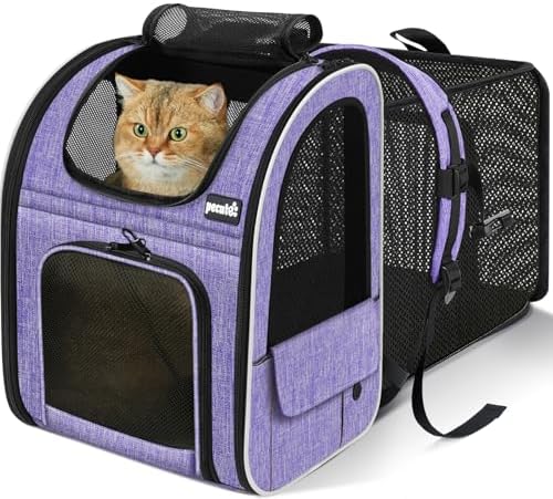 pecute Cat Backpack Expandable, Cat Carrier by pecute
