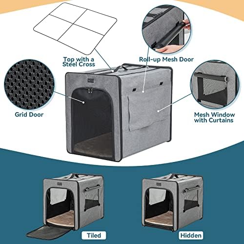 PETSFIT Travel Dog Crate, Soft Sided Dog Crate - Image 3