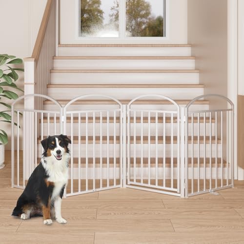 SNUOWU 4 Panles Full Matel Freestanding Dog Gates - Image 4
