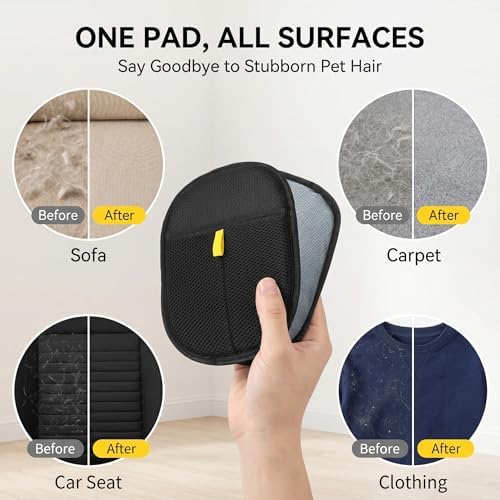 Pet Hair Removal Gloves for Dogs and Cats, Reusable pet Hair Cleaning Tool - Image 4