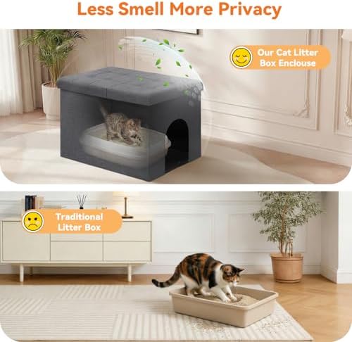 Zerbuger Cat Litter Box Enclosure Furniture - Image 5