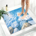 Square Shower Mat, Yonala 32 x 32 Inch Stylish Non Slip Shower Mats by Yonala