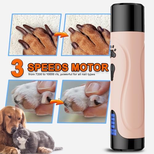 YABIFE Dog Nail Grinder, Dog Nail Trimmers and Clippers Kit, Super Quiet - Image 5