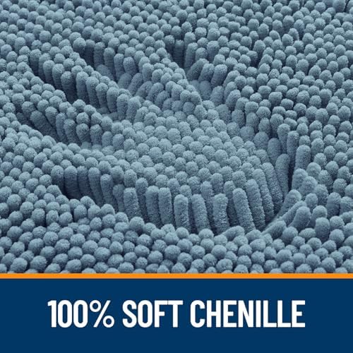 OLANLY Large Bathroom Rugs 44x32, Extra Soft Absorbent Chenille Bath Rugs - Image 3