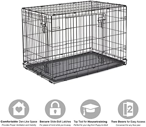 New World by Midwest 36-Inch Double Door Crate, M-L Breeds, 41-70 lbs - Image 3