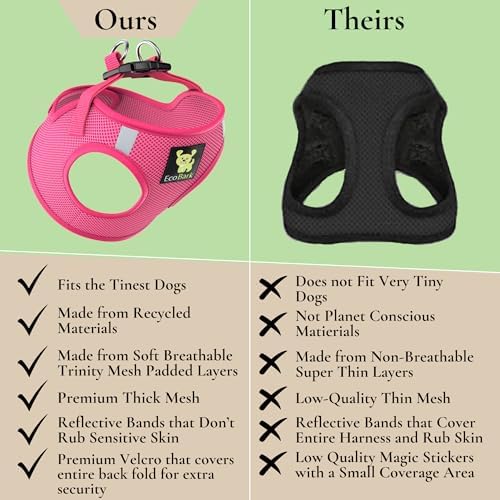 EcoBark Step in Reflective Soft Mesh Small Dog Harness - Image 3