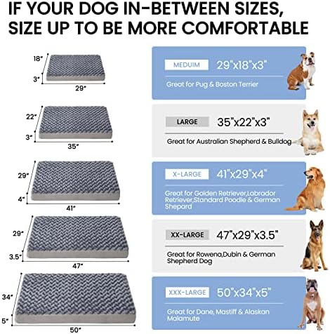 Orthopedic Memory Foam Dog Bed, Cooling Dog Beds - Image 5