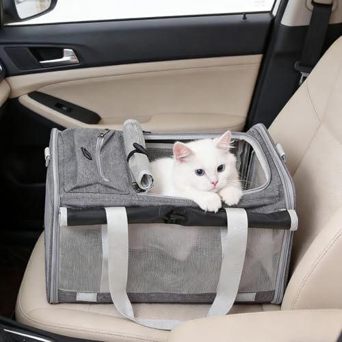 Pet Carrier Bag for Cats & Small Dogs, Airline Approved Travel Cat Carrier - Image 2