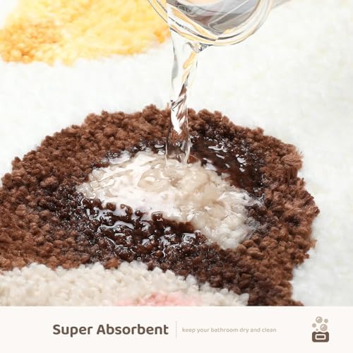 Molesun Monkey Bath Mat 20x31, Soft Absorbent Microfiber Bath Rugs - Image 5