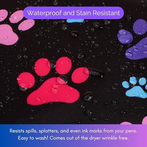 Plum Hill Waterproof Dog Grooming Apron, Groomer Apparel, Pet Washing Smocks - Image 4