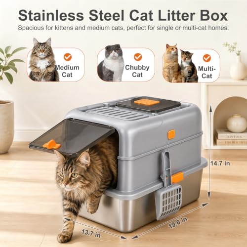 Stainless Steel Cat Litter Box - Image 2