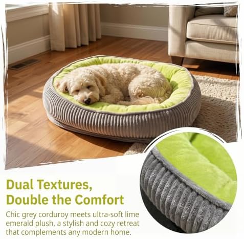 Calming Dog Bed for Medium Dogs, Orthopedic Washable Pet Bed - Image 4