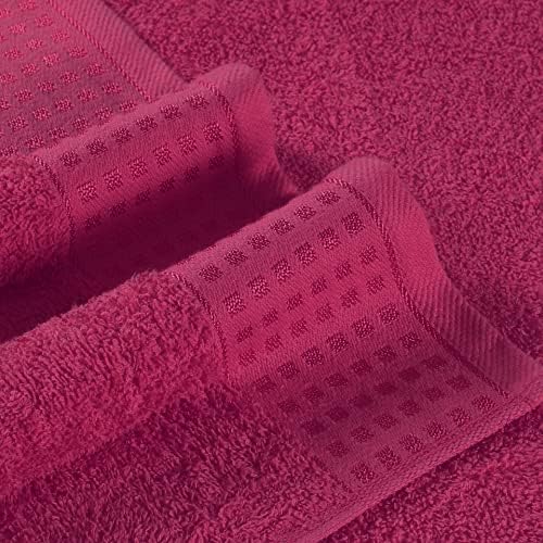 GLAMBURG 100% Cotton 2 Pack Oversized Bath Towel Set 28x55 Inches, Ultra Soft - Image 2