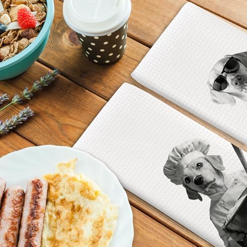Dog Kitchen Towels Decor Set of 2 - Image 4