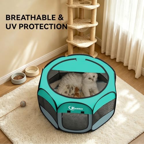 Siedihit Playpen for Small Dog Cat, Dogs Tent Crate Cage Indoor/Outdoor - Image 5