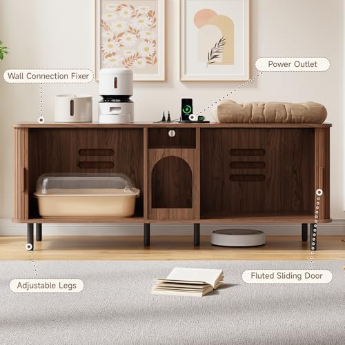 ONBRILL 65 Inches Cat Litter Box Enclosure - Image 6