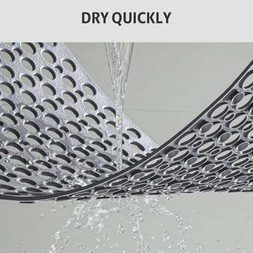 XIYUNTE Bath Mat for Tub Non Slip Shower Mat -28" x 15" Soft TPE Bathtub Mat - Image 5