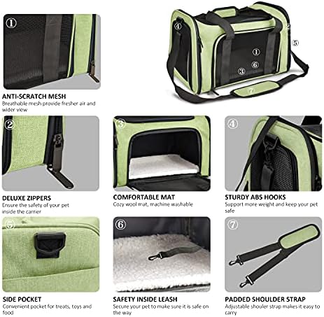 Henkelion Large Cat Carriers Dog Carrier Pet Carrier - Image 3