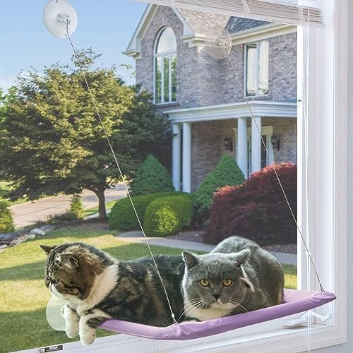 Cat Hammock - Window Bed with Suction Cups, Space Saving Indoor Cat Seat - Image 5