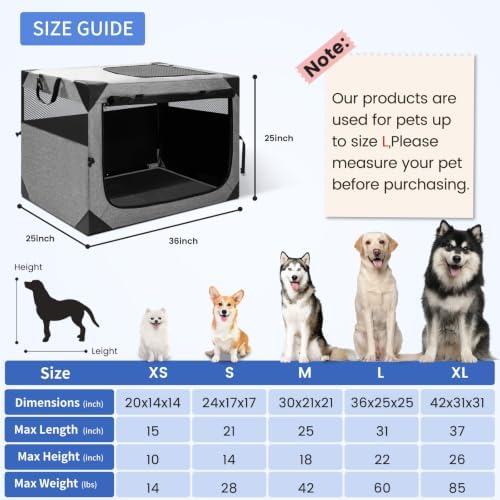 Dog Crate, Portable and Foldable Design of Dog Cage, Dog Kennel - Image 5