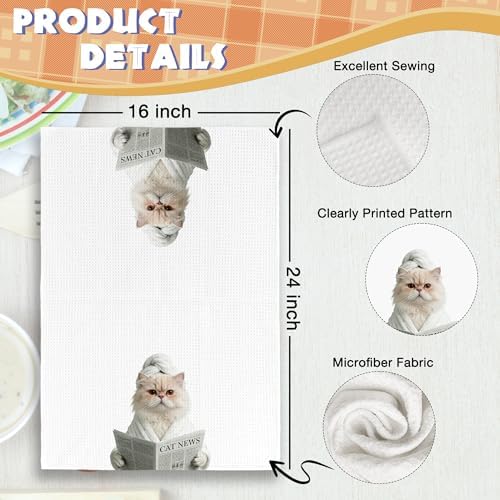 Cat Kitchen Towels Decor Set of 2 - Image 6