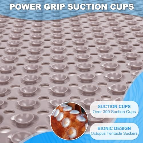 Bathtub and Shower Mats, 40x16 Inch Extra Large Non Slip Soft Bath Tub Mat - Image 3