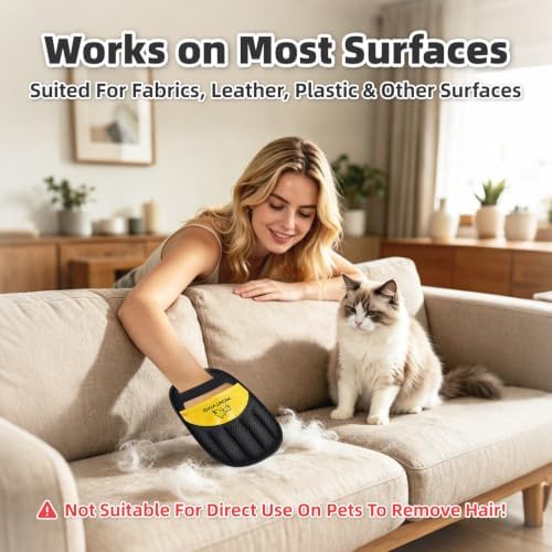 2Pcs Pet Hair Removal Glove for Dogs & Cats, Electrostatic Pet Hair Remover - Image 4