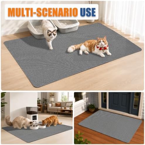 Cat Litter Mat Extra Large 45''x30'' Non-Slip XL Litter Mat - Image 6