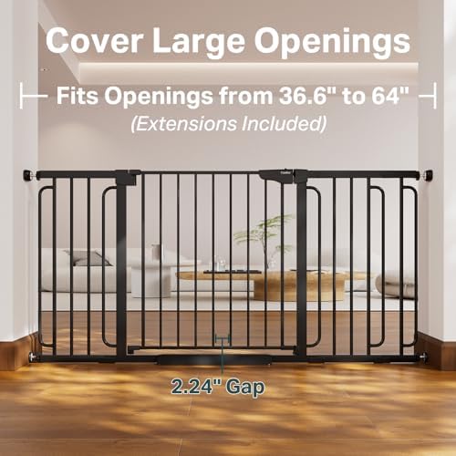 Cumbor 36.6-64 in Extra Wide Baby Gate - Image 2