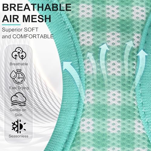 AIITLE Step in Medium Dog Harness and Leash Set, Pet Vest, Turquoise L - Image 5