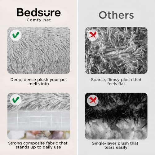 Bedsure SupportMax® Calming XL Dog Bed Extra Large Washable Pet Bed - Image 4