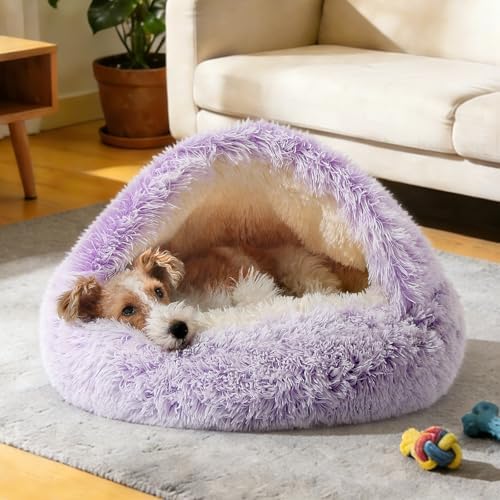 NOYAL Hooded Donut Bed, Calming Cave - Image 5