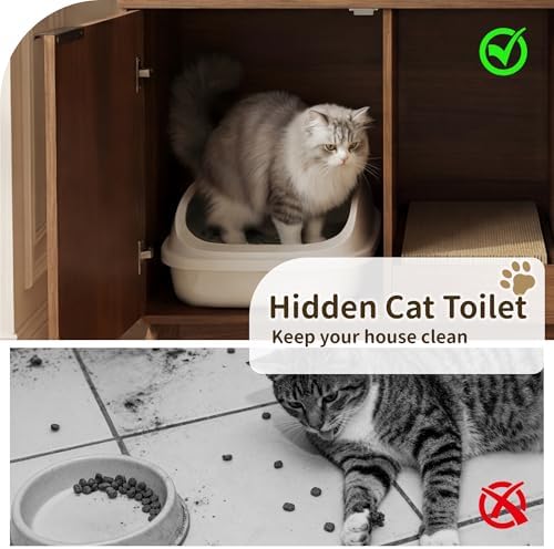 Double Cat Litter Box Enclosure - Image 5