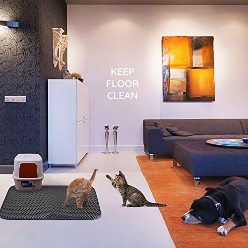 WePet Cat Litter Mat, Kitty Litter Trapping Mat, Honeycomb Double Layer Mats - Image 6