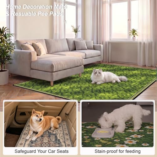 Washable Pee Pads for Dogs 48"x48" 2 Pack Reusable Puppy Potty Pad - Image 2