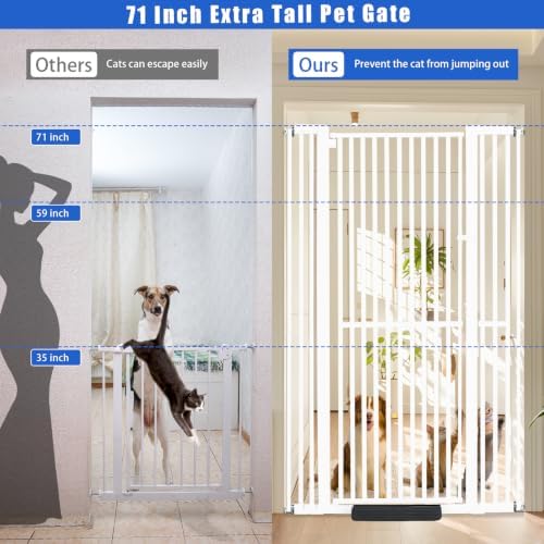 SHYUJAJIE 71 Inch Extra Tall Pet Gate - Image 3