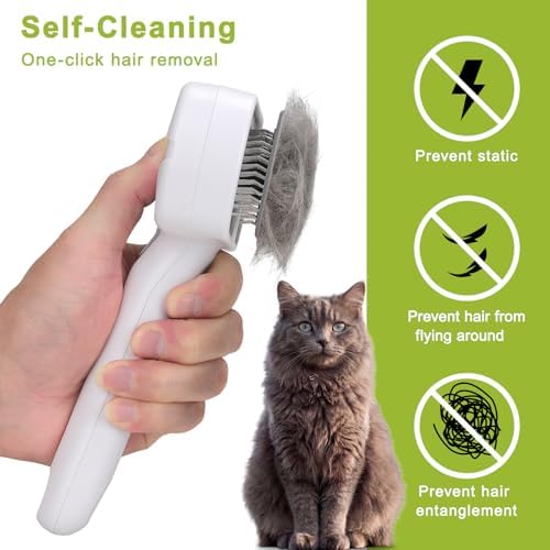 Pet Steam Brush, 3-in-1 Dog & Cat Grooming Comb - Image 3