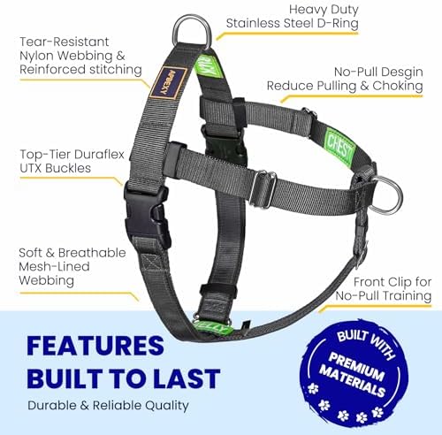 No Pull Dog Harness Front Clip, Medium/Large - Image 3