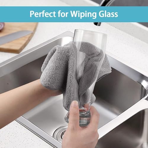 HOMEXCEL 50PK Microfiber Cleaning Cloth, Cleaning Rag - Image 6